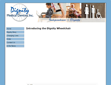 Tablet Screenshot of dignitymedicaldevices.com